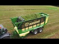 Krone mx  selfloading and foragerfilled forage wagon