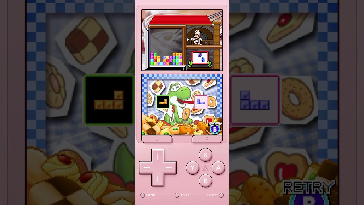 Playing Tetris DS - (Puzzle (Level 8)