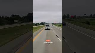 Reckless Driver Plays Dangerous Games with Semi on I-80 in Iowa!