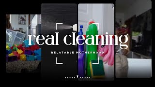 CLEAN WITH ME| RELATABLE MOTHERHOOD