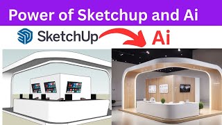 Master Exhibition Stand Modeling In Sketchup And Rendering With Ai In 7 Minutes
