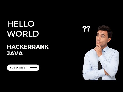 Java Hello World hackerrank