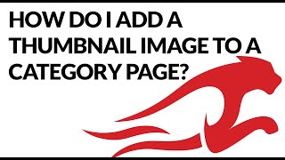How do I add a thumbnail image to a category page