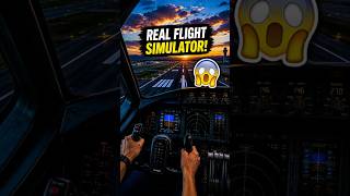 REAL FLIGHT SIMULATOR… Not a Game! 🤯 #FlightSimulator #Aviation #Pilot #Cockpit #Flying #Travel