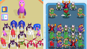 Merge Master Monster Ban vs Merge Garten Monsters: Run, Max Level