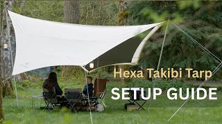 How To Setup the Snow Peak Takibi Tarp