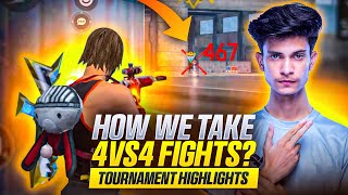 Strategic 4v4 fights in tournaments  | Freefire Esports Pakistan