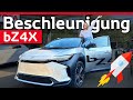 Toyota bZ4X Beschleunigung | Acceleration Test | 0-100 km/h &amp; 100-160 km/h