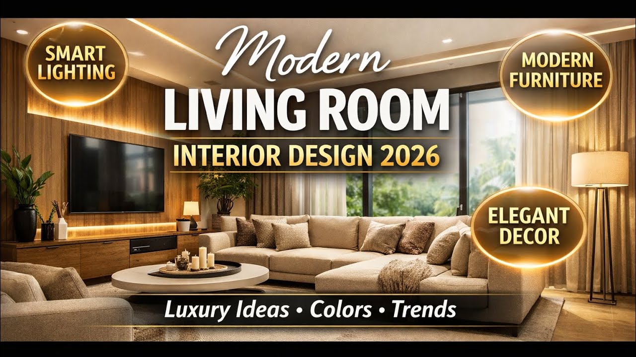 Modern Living Room Interior Design 2026||Modern Living Room Design Ideas 