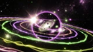 Celestial Orbit Convergence | Luminous Cosmic Energy Flow &amp; Ambient Motion ( 2 minute loop)