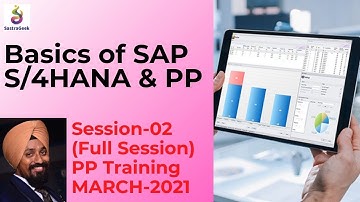 Session 02 Basics of SAP, S4 Hana & PP 1