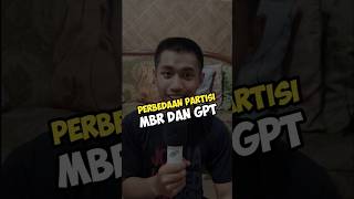 Differences between MBR and GPT Partitions