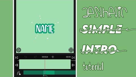 How to make a Simple Aesthetic Intro On Vllo | for mobiles only