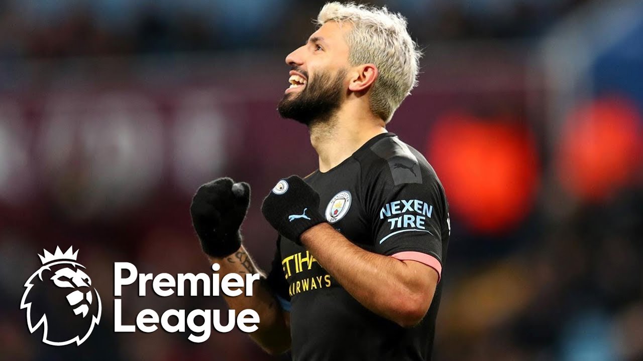 Sergio Aguero's record-setting hat trick against Aston Villa | Premier
