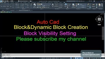 AutoCAD Dynamic Block with Visibility Parameters