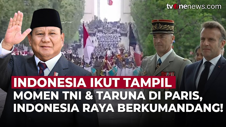 Bangga & Mendunia! Momen Indonesia Raya Berkumandang di Bastille Day Paris | OneNews Update