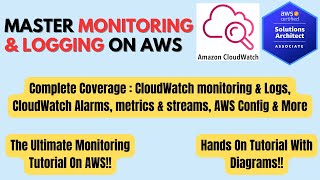 Master CloudWatch, CloudTrail & Config on AWS | Complete Hands On Tutorial with Diagrams | #aws