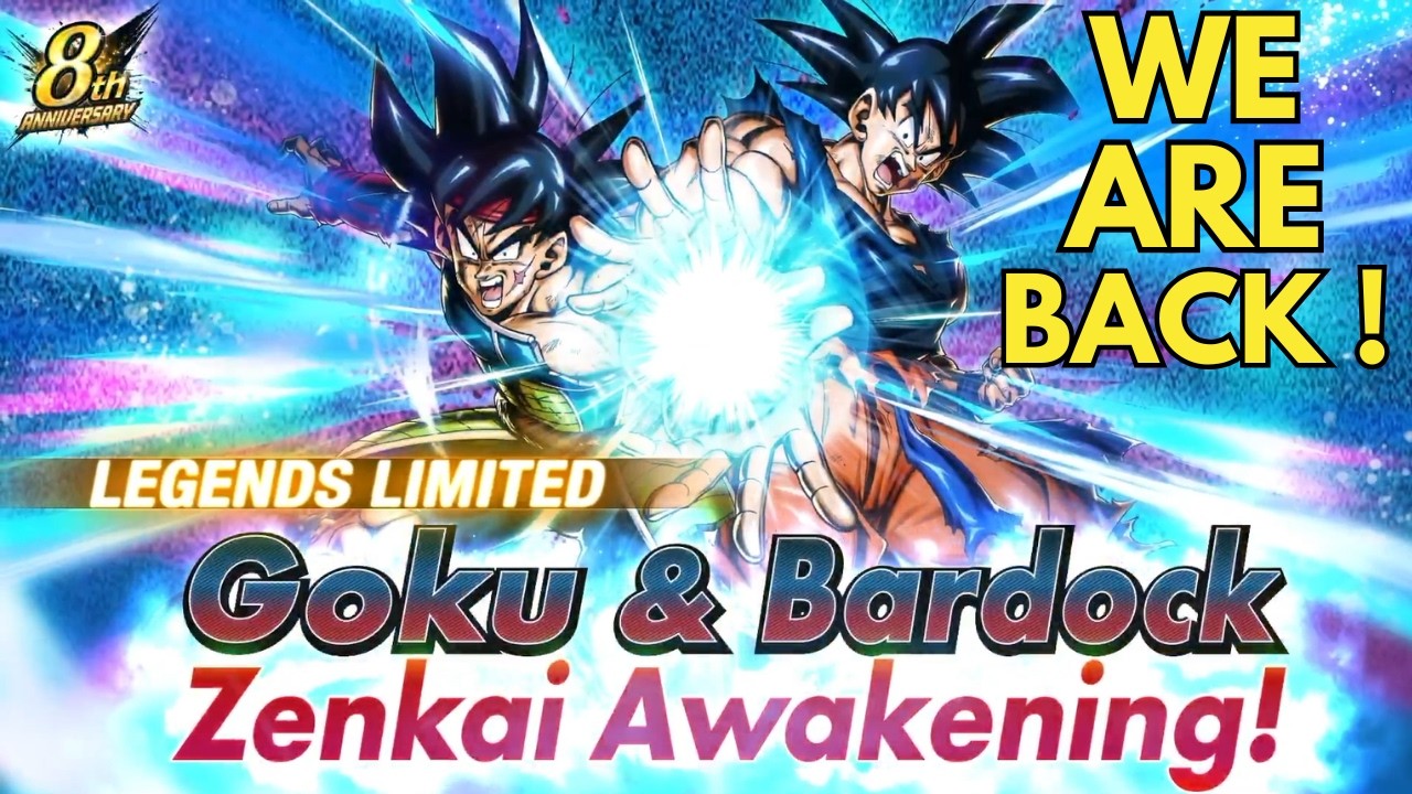 LF Goku & Bardock Zenkai Awakening Game Originals For Part 2 Of Dragon Ball Legends 8th Anniversary