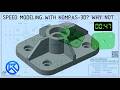 (0:47) KOMPAS-3D (КОМПАС-3Д) Speedmodeling Too Tall Toby Practice Model 26-02-08