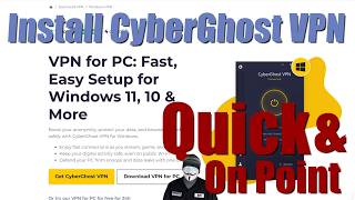 Install CyberGhost VPN Windows 11 How To Download Setup Virtual Private Network Browser Installation