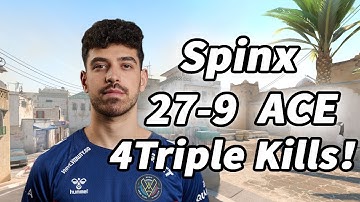CS2 Vitality Spinx ACE pov Faceit Dust2 (27-9) | 2024/08/08 | #cs2
