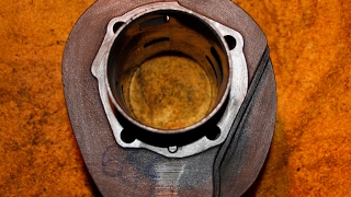 vespa px 200 CYLINDER: fake VS real TRANSFER PORTS / FMPguides