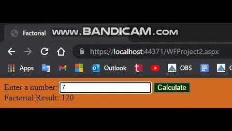Factorial Project | ASP.NET Web Form