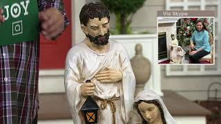 36" Indoor/Outdoor Oversized Nativity Scene by Valerie on QVC