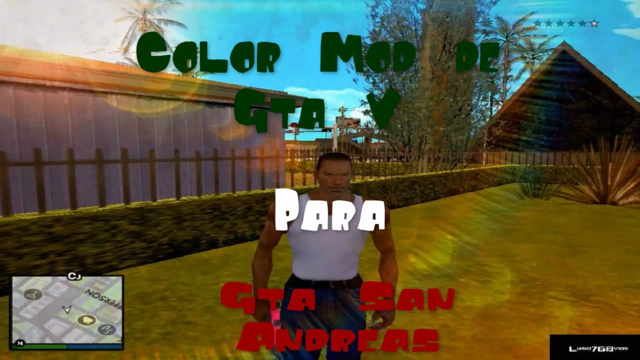 Color Mod de Gta V para Gta San Andreas - YouTube