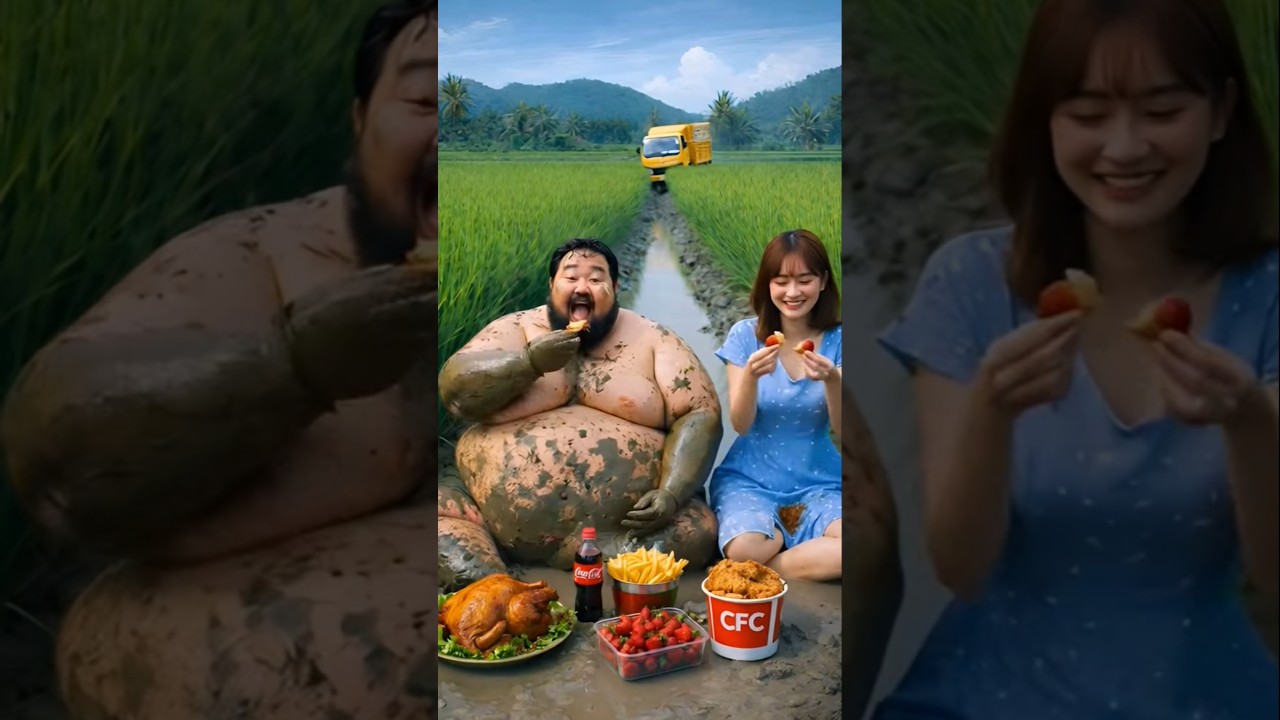 Эволюция малыша: нападение экскаватора JCB на борца сумо с семьей 