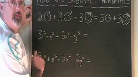 Add and Subtract Monomials