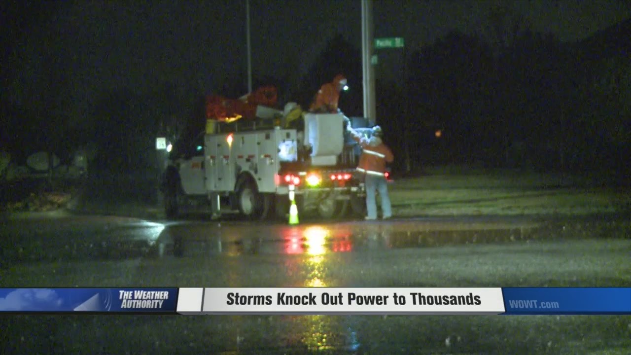 Overnight Storms Knock Out Power To Thousands - YouTube