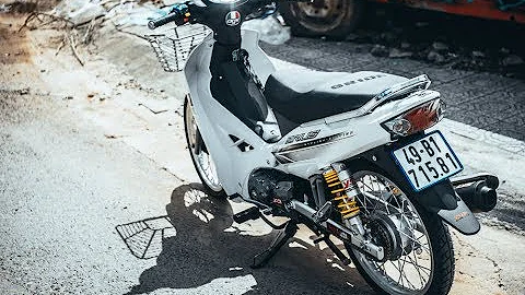 Xe độ đẹp - Sirius trắng độ nhẹ đẹp mê ly của biker đà lạt