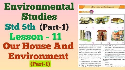 5th Class | EVS.1| Lesson 11 (Part.1) Our Home and Environment |  Maharashtra Board.