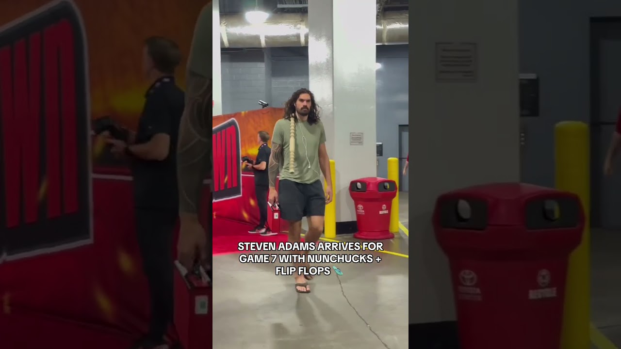 Steven Adams Pullin Up With Nunchucks and Flip-flops 