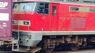 EF510 23号機牽引名古屋タ発稲沢行1252レ名古屋通過