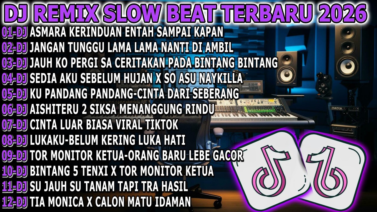 Dj Asmara Kerinduan  Remix Slow Beat Terbaru Viral Tiktok 2025 Full Album!Raung