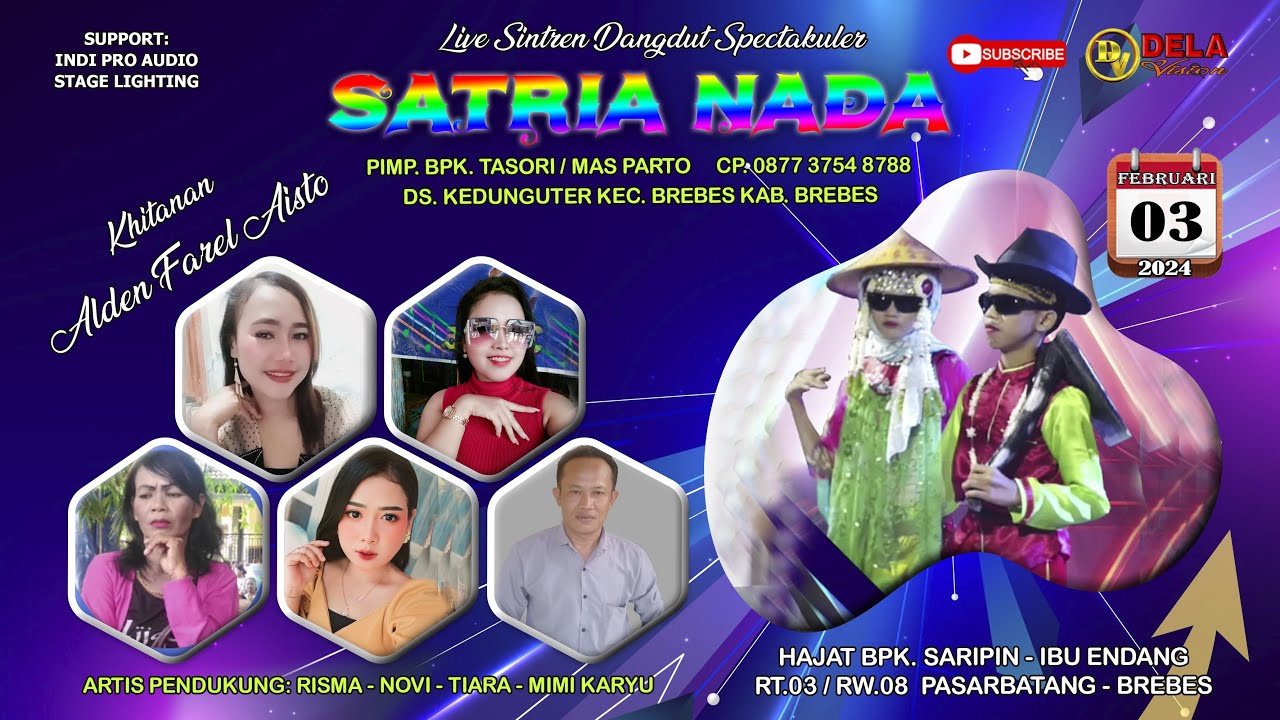 LIVE STREAMING SINTREN DANGDUT SATRIA NADA // LIVE DS.PASARBATANG // SABTU, 03 FEBRUARI 2024 MALAM