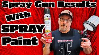How To Get (Spray Gun) Quality Paint From A (Spray Paint Can) Tips & Tricks