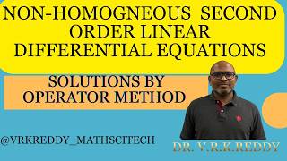 2nd-Order Non-Homogeneous Differential Equations (Constant Coeff)—Operator Method _ Extra Lecture