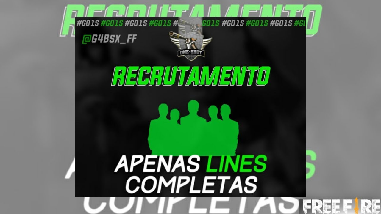 GUILDA TOTALMENTE DO COMPETITIVO, RECRUTANDO LINES E SOLO