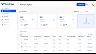 Getting Started with Vendraw™ | Proposals, Client Projects & Payments