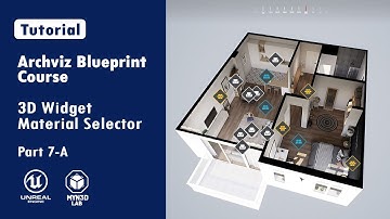 Archviz Blueprint Creation With Unreal Engine 5 | 3D Widget Material Selector  | Part 7-A