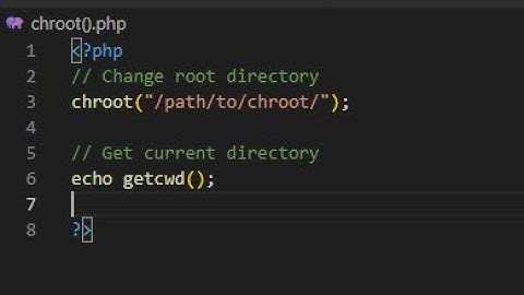 PHP | chroot function