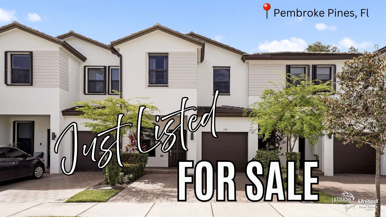🏡 New Listing For Sale Moderno Townhouse SMART HOME 4 bed-2.5 bath en Pembroke Pines, Florida