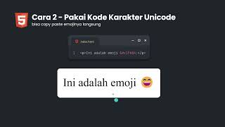 36. Cara Menampilkan Emoticon - Belajar HTML CSS JS untuk Pemula [2024]