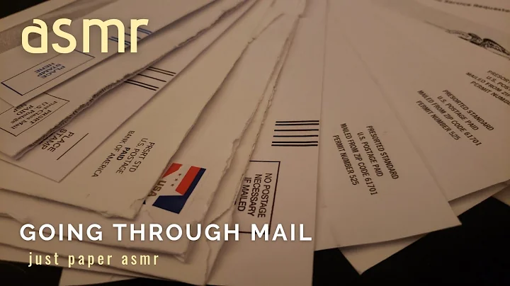 ASMR || Going through Mail || Sleep and Relaxation || No Talking