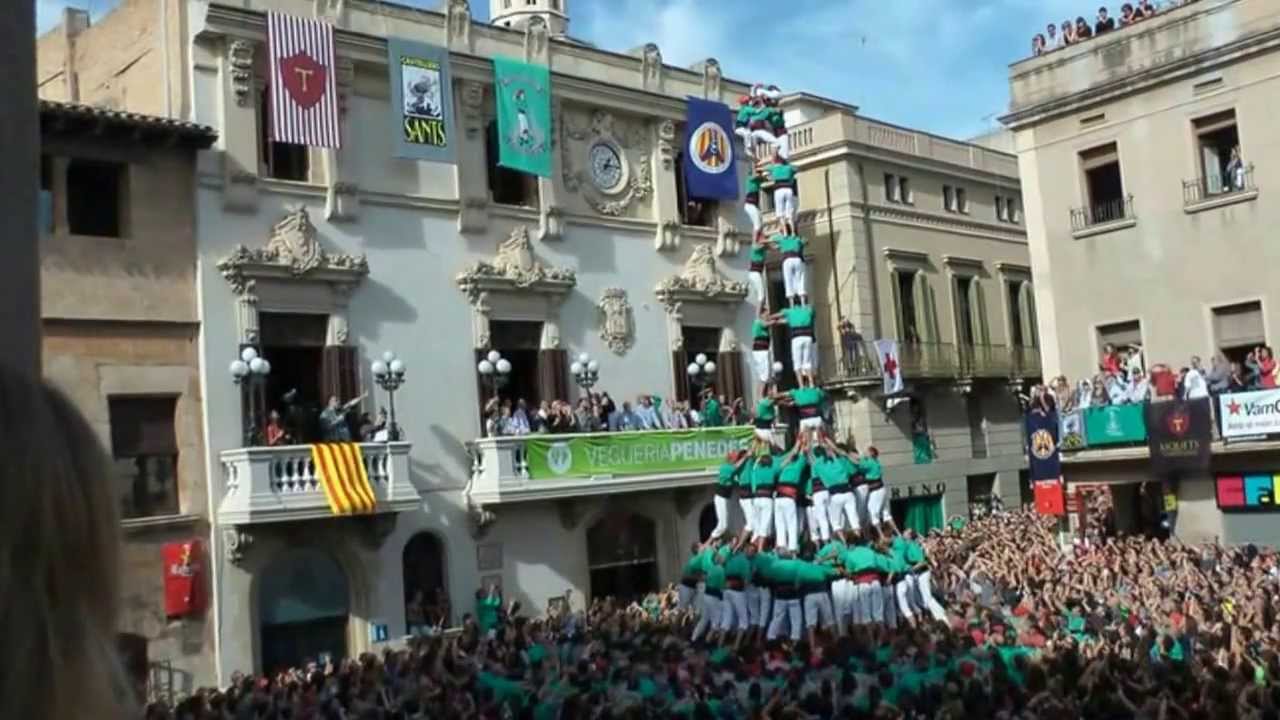 Castellers de Vilafranca - 3d10fm - Tots Sants 2013