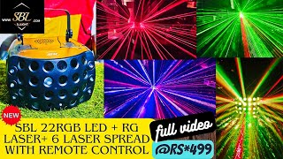 SBL 22 LED+8 pointer+Remote control led laser light price DJ Light dj setup DJ LIGHTS