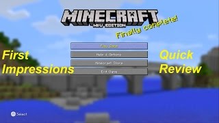 First Impressions: Minecraft Wii U Edition